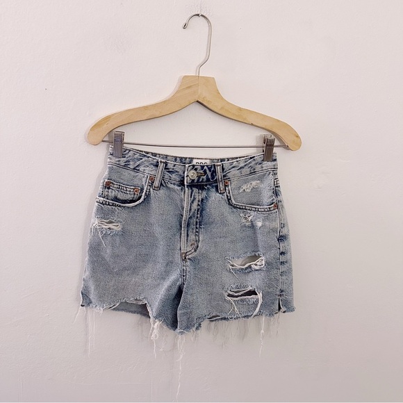 Urban Outfitters BDG Distressed Denim Surf Shorts Blue Jeans - Picture 6 of 6